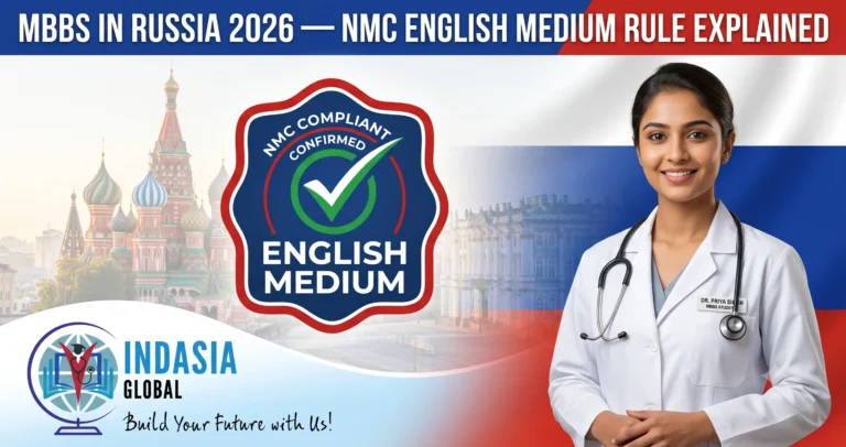 MBBS in Russia 2026 NMC English medium
