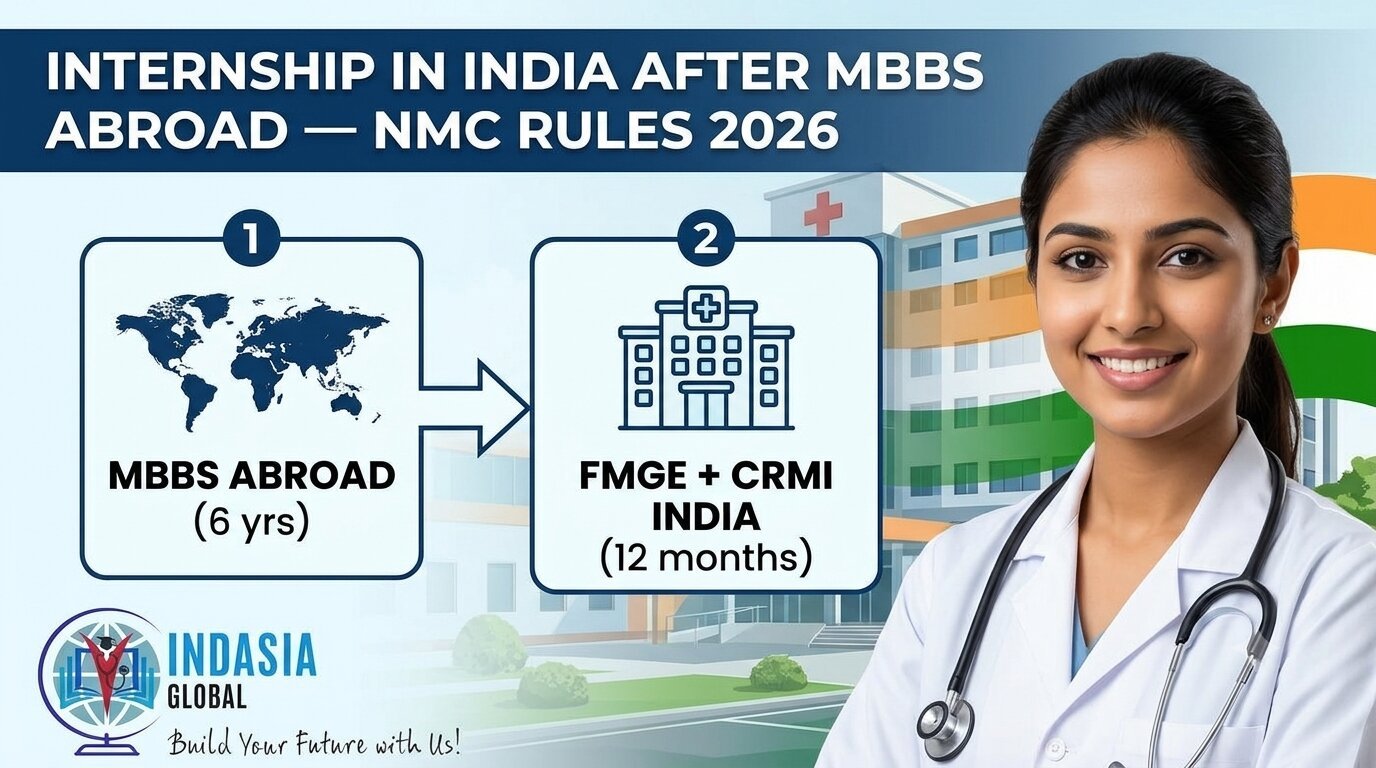 internship India after MBBS abroad NMC 2026